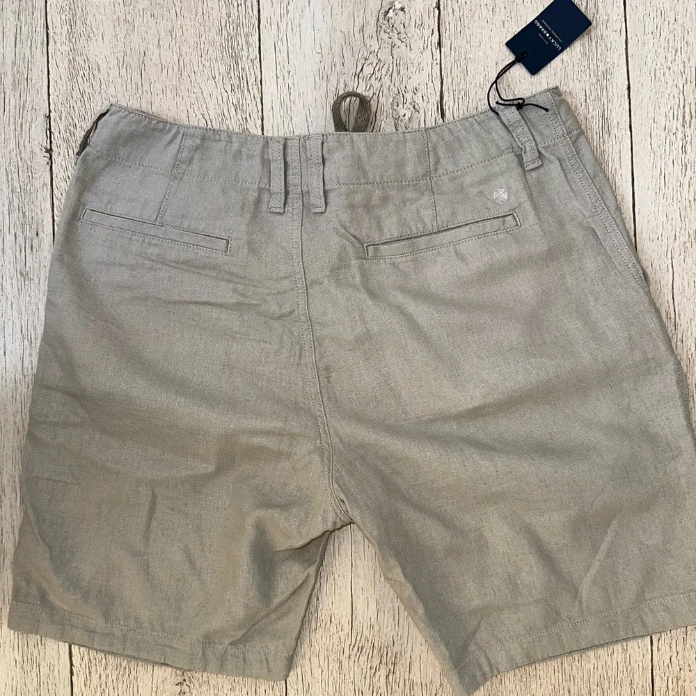 Mens Linen Lucky Brand shorts (beige color)